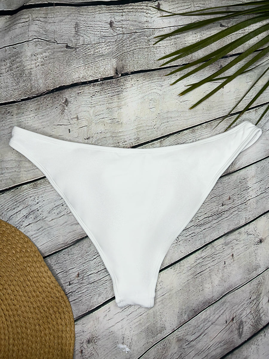 Ibiza Luxe Classic Bikini Bottoms in White (6777210110061)