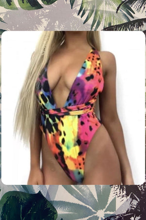 ‘ Andrea’ leopard one piece (4524004180077)