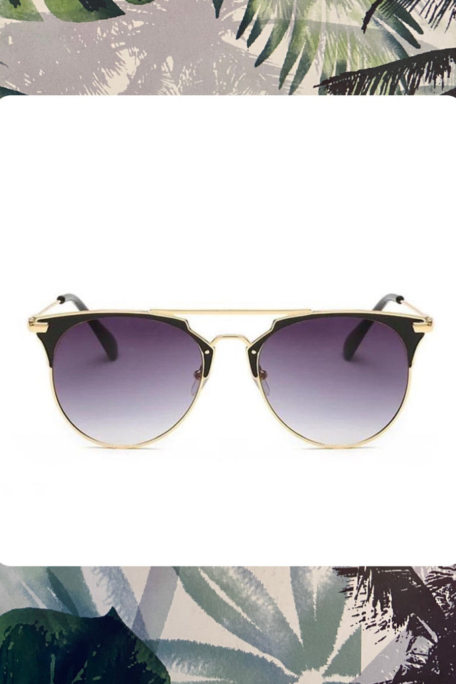 ‘Ariana’ Black and gold Sunglasses (1504820461677)