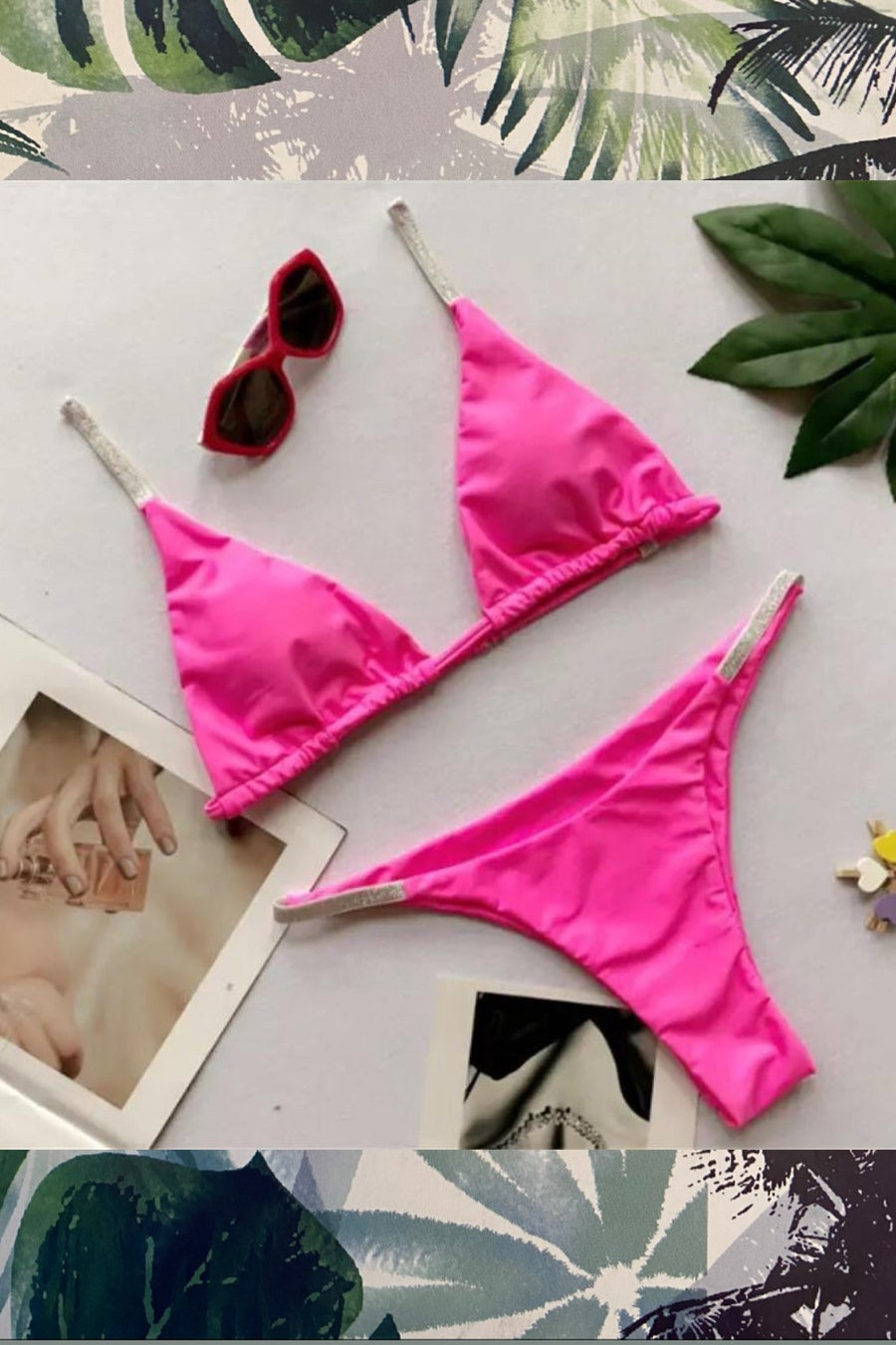 ‘Vegas’ Pink Bikini (1482131865709)