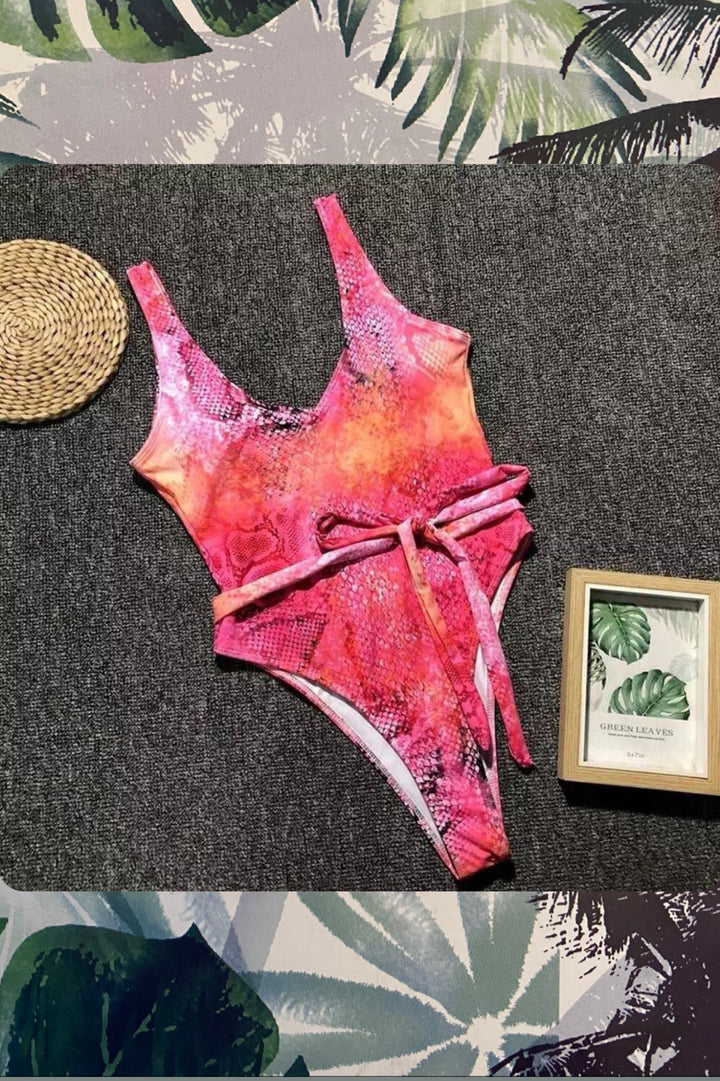 ‘Peaches’ snakeskin One Piece (3947057283181)