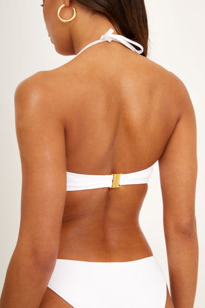 Ibiza Luxe Bandeau Bikini in White (6773005746285)