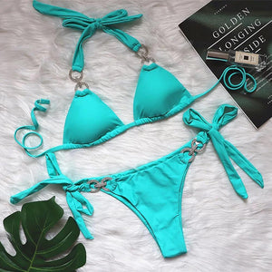 ‘Ocean Beach’ Turquoise Bikini (6574427537517)