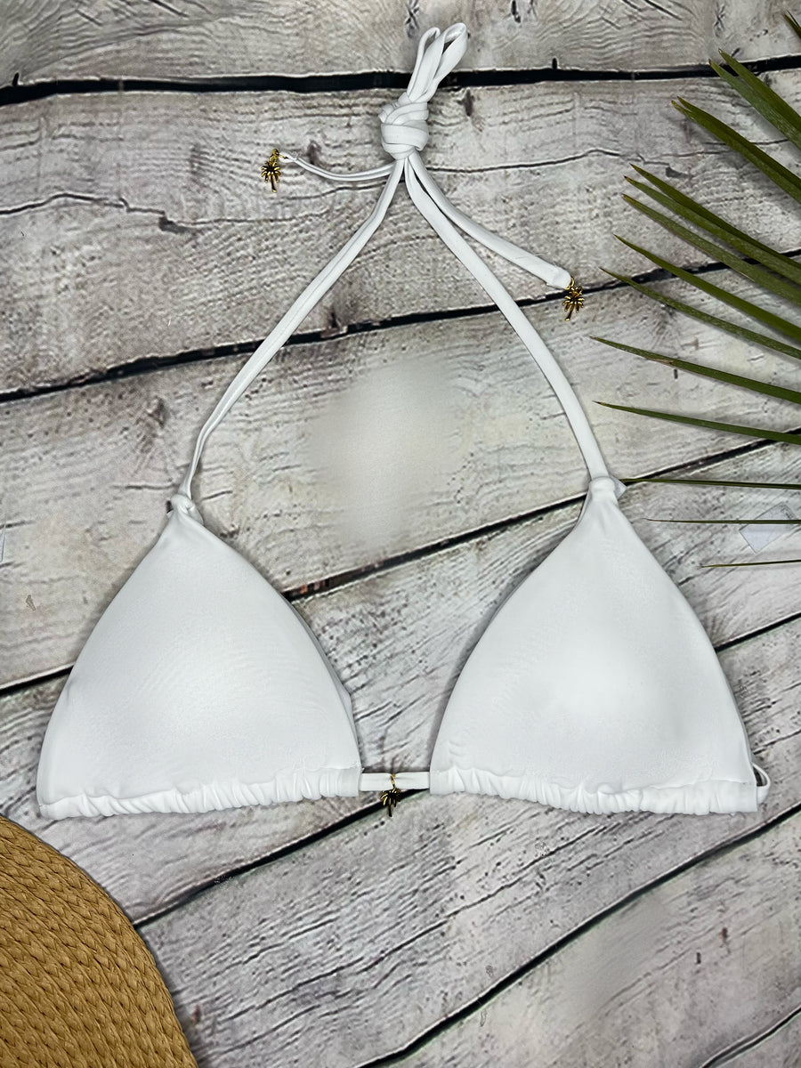 Ibiza Luxe Triangle Bikini in White (6773024489581)