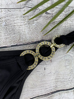 Ibiza Luxe Embellished Bikini in Black (6777266536557)