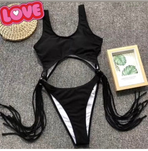 ‘Marbella’ tassel monokini - Bikini Genie (1573409914989)