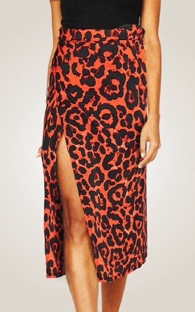 ‘Rosie Red’ Leopard Wrap Skirt - Bikini Genie (3933665951853)
