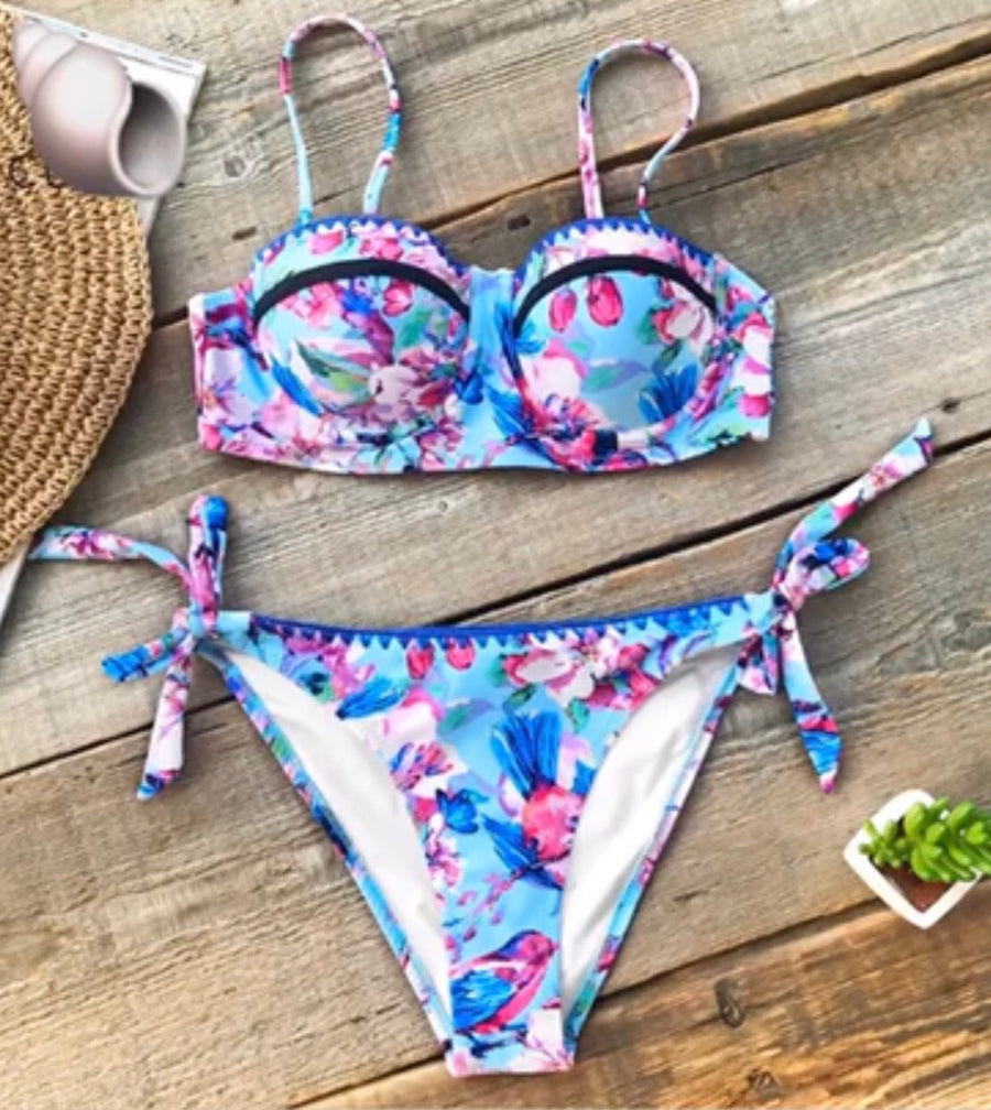 ‘Emma’ Floral Bikini - Bikini Genie (1498858979437)