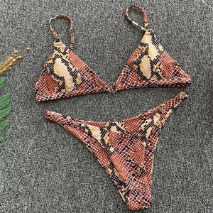 ‘Jaida’ snakeskin bikini - Bikini Genie (3830760505453)