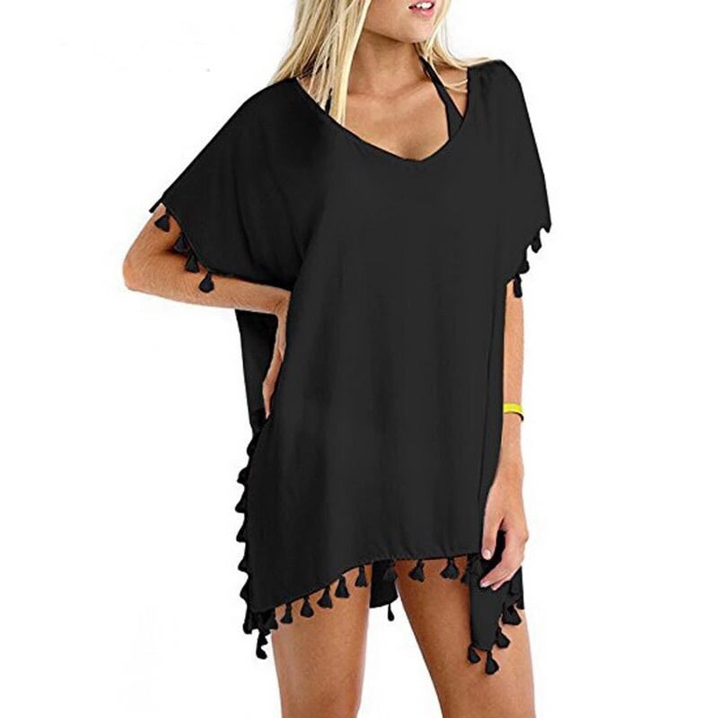 ‘ Mika ‘ Black Cover Up - Bikini Genie (1499096744045)
