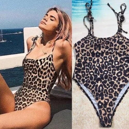 ‘Olivia’ Leopard One Piece - Bikini Genie (1499103297645)