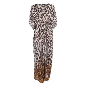 ‘ Nicole ‘ leopard cover up - Bikini Genie (4418664988781)