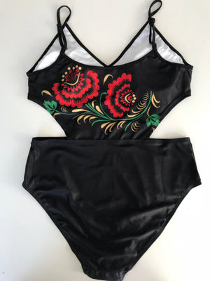 ‘Freida’ Floral Cut Out One Piece - Bikini Genie (42788257812)