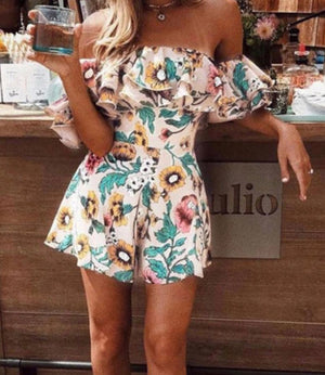 ‘Sienna’ Bardot playsuit - Bikini Genie (3951081357421)