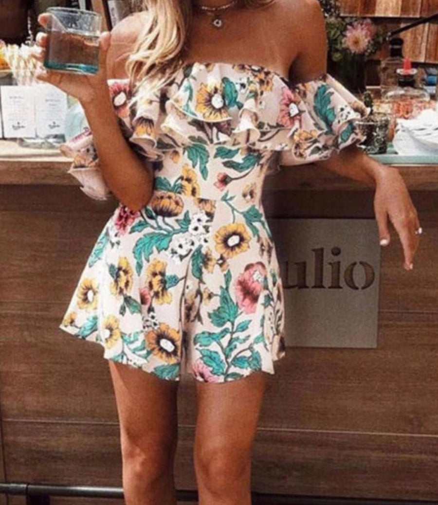 ‘Sienna’ Bardot playsuit - Bikini Genie (3951081357421)
