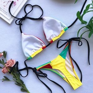 ‘Jamaica’ thong bikini - Bikini Genie (4024669274221)