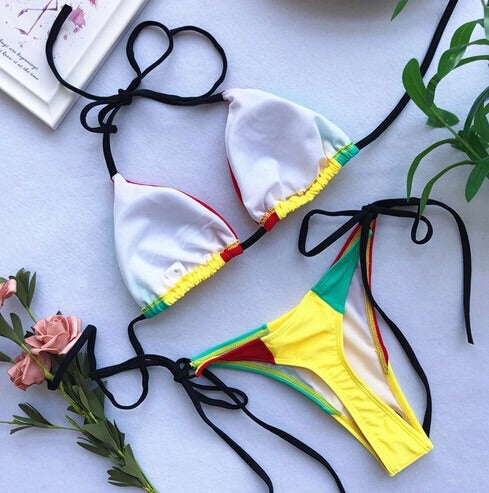 ‘Jamaica’ thong bikini - Bikini Genie (4024669274221)