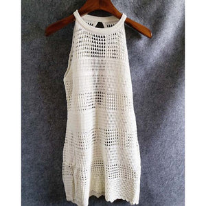 ‘Sea Point’ Crochet Mini Dress - Bikini Genie (113408442388)