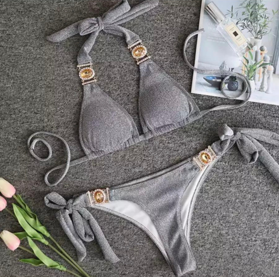 ‘Aaliyah’ silver glitter bikini (4756753645677)