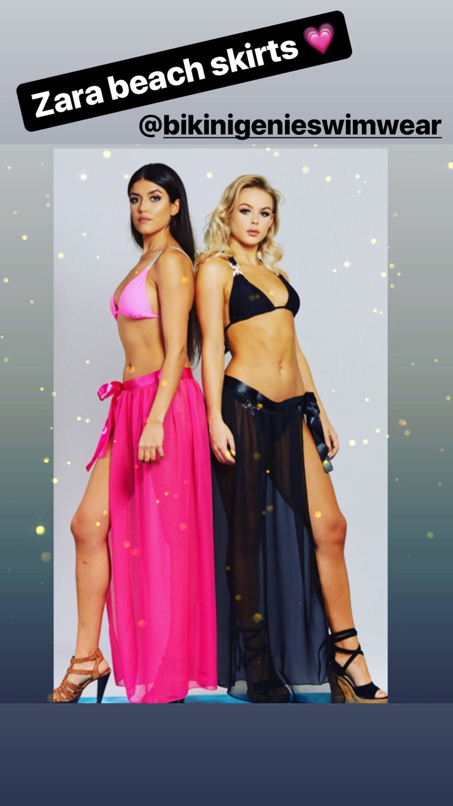 ‘Zara’ Pink  Maxi Skirt - Bikini Genie (1482234167405)