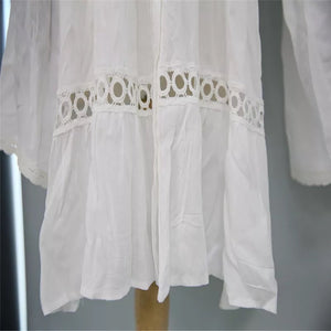 ‘ Felisa ‘  over size white beach shirt (4744943992941)