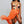 ‘Zara’ Chiffon Orange Maxi Skirt (1482233938029)